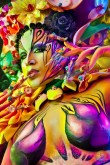 Foto de un Body Paint - Primer Premio Cosmobelleza 2013