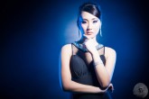 Retrato de Belleza de una Modelo Oriental