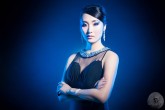 Retrato de Belleza de una Modelo Oriental