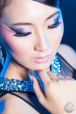 Retrato de Belleza de una Modelo Oriental