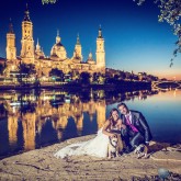 Reportaje de Boda en El Pilar y RÃ­o Ebro