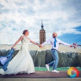 Reportaje de Boda en Fuente de la Hispanidad en Plaza del Pilar