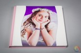Ejemplo Album de Fotos Artesanal en Polipiel rosa y blanco