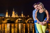 preboda por la noche en el Pilar