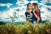 preboda en un campo verde