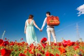 Preboda en un Campo de Amapolas