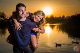 Preboda en Atardecer con Patos