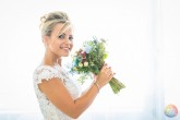 Novia con su Ramo de Flores el dÃ­a de la Boda