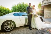 Reportaje de Boda de unos novios con un Maseratti