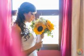 Novia con su Ramo de Flores el dÃ­a de la Boda