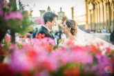 Reportaje de Boda en la Plaza del Pilar con Flores