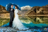 Fotos de Boda en un Estanque como un espejo