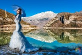 Fotos de Boda en un Estanque como un espejo