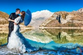 Fotos de Boda en un Estanque como un espejo