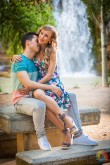 Preboda en una cascada de agua