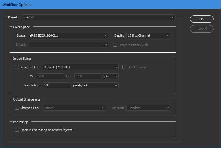Pantalla de Configuracion DPI's