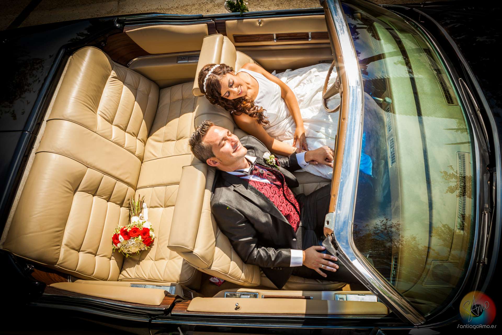 Reportaje de Boda en un Cadillac